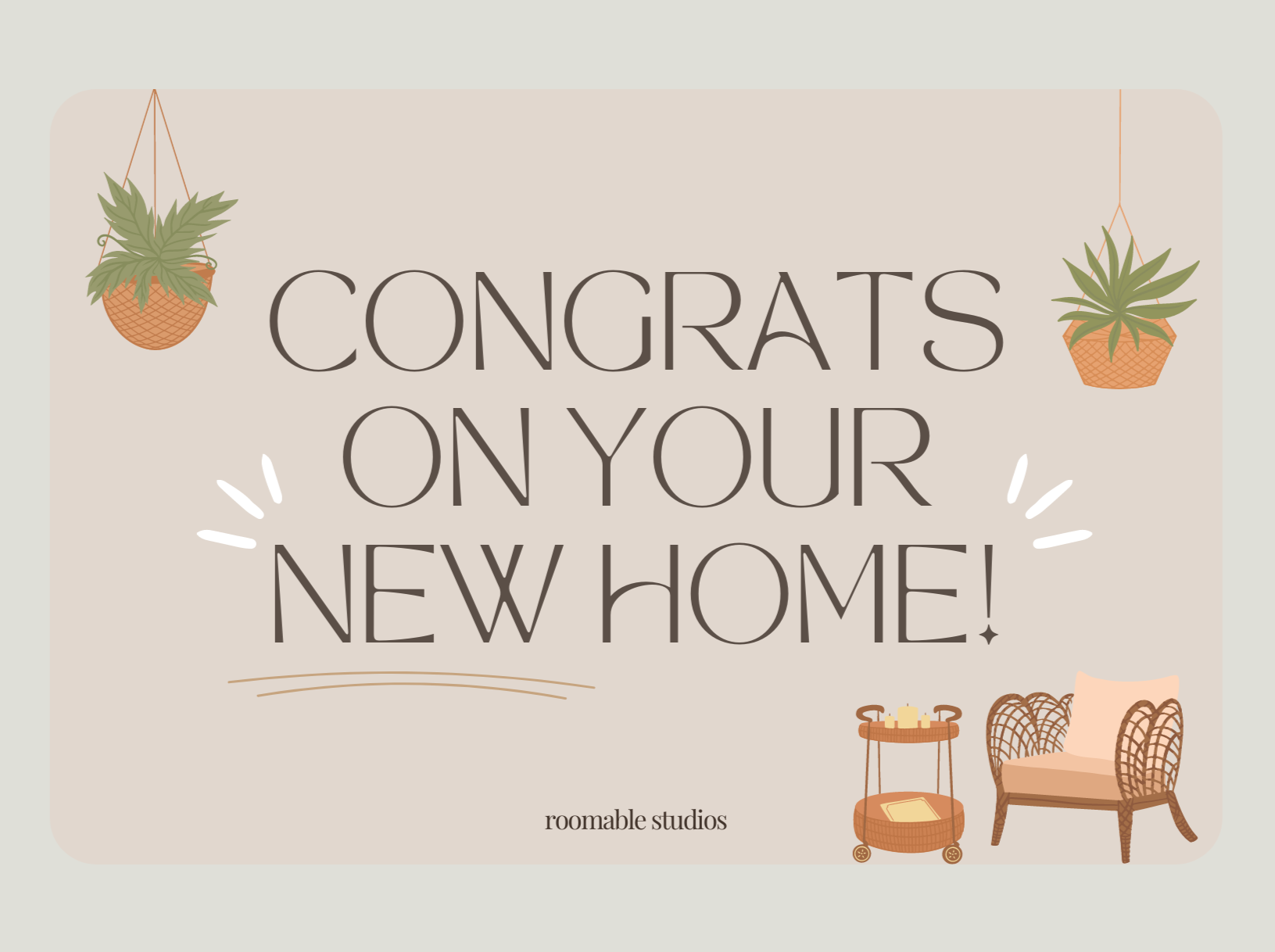 Congrats on your new home!