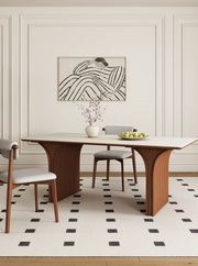 Kyle Travertine Dining Table