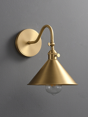 Carrie Brass Wall Light