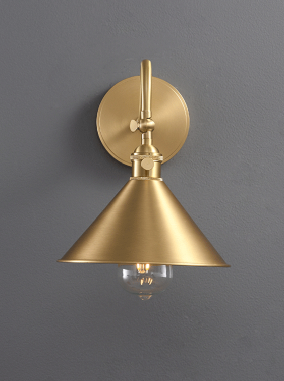 Carrie Brass Wall Light